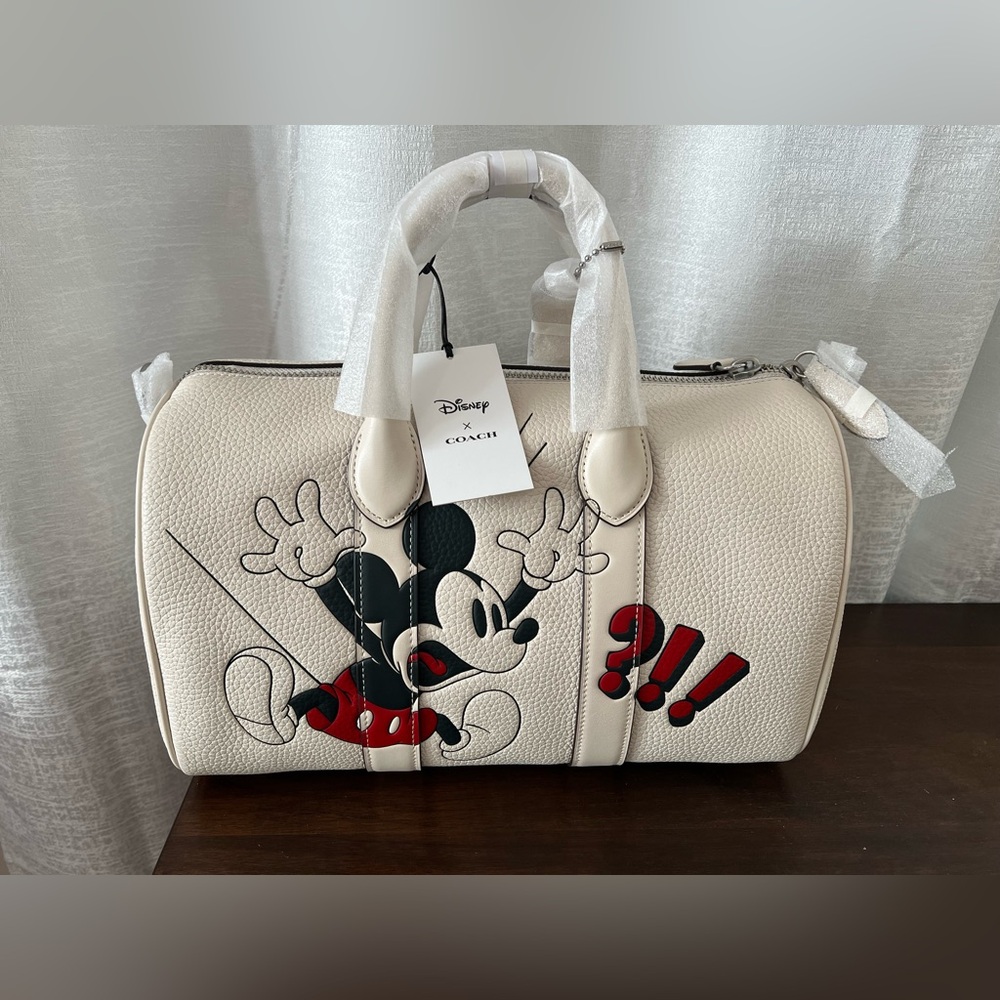 New! SOLDOUT COACH X DISNEY Compass Bag 35 MICKEY